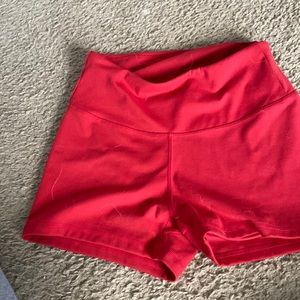 Pair of red shorts